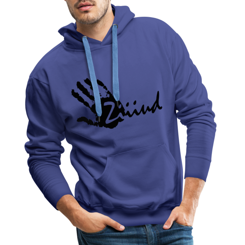 Ziiiud Hoodie Men - Logo Schwarz - Königsblau
