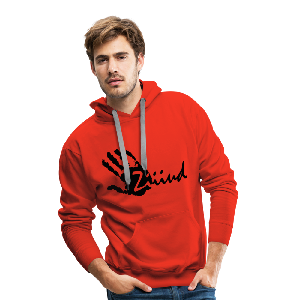 Ziiiud Hoodie Men - Logo Schwarz - Rot