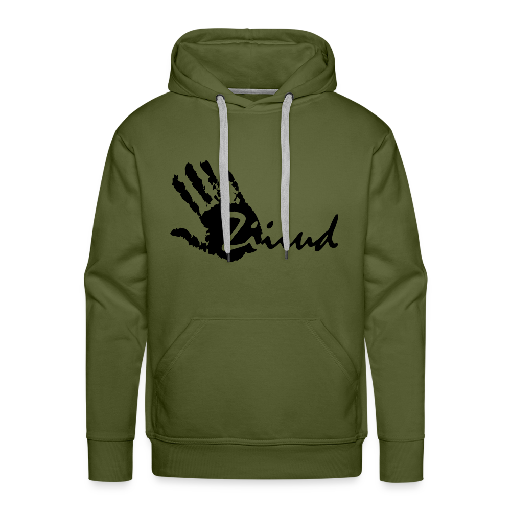 Ziiiud Hoodie Men - Logo Schwarz - Olivgrün