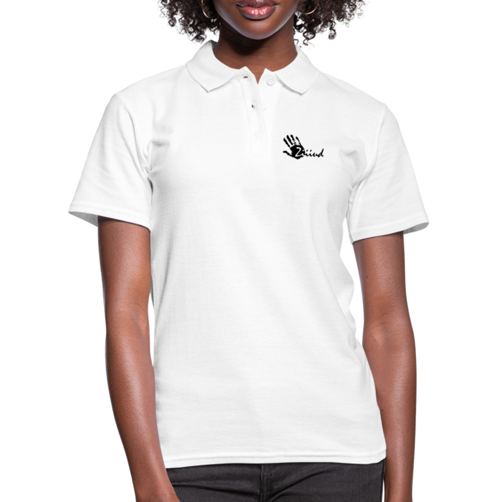 Ziiiud Polo Woman - Logo Schwarz - Weiß