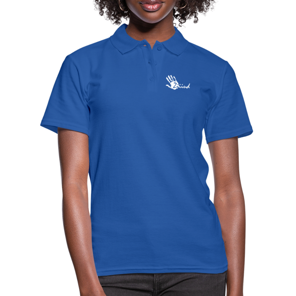 Ziiiud Polo Woman - Logo Weiss - Royalblau