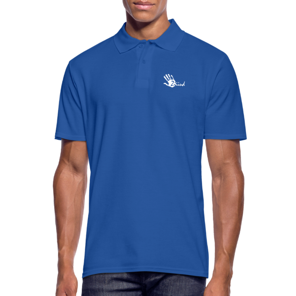 Ziiiud Polo Men Logo Weiss - Royalblau