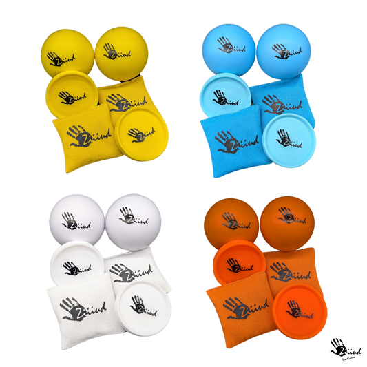 Ziiiud Ball Wurfobjektpaket Gelb Weiss Blau Orange Wurfspiel Sportspiel Familienspiel